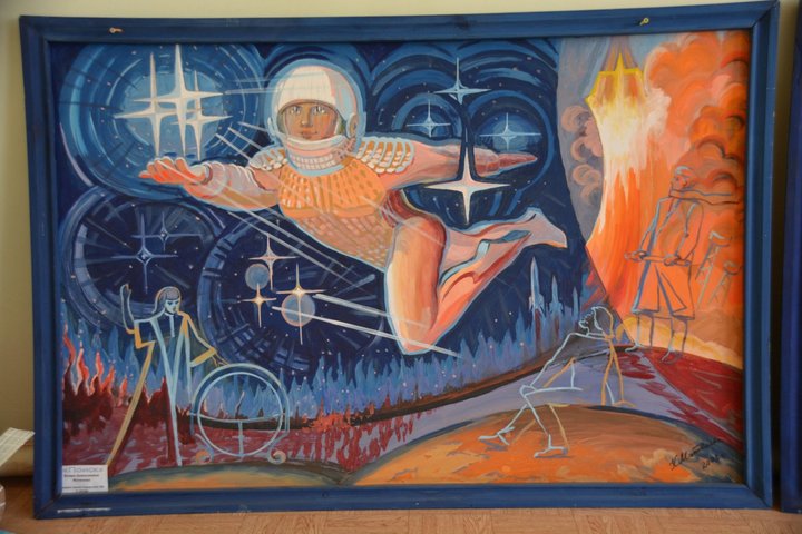 Картина Клары Матвеевой в школьном музее / © ИА «Версия-Саратов»