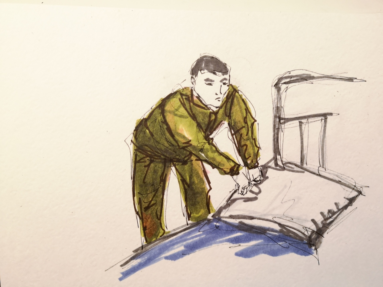 Порядок заправки кроватей в армии