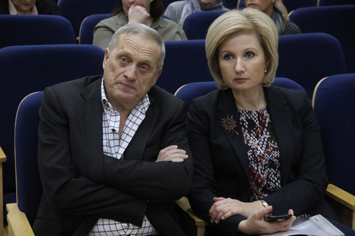 Депутаты Государственной думы РФ Василий Максимов и Ольга Баталина