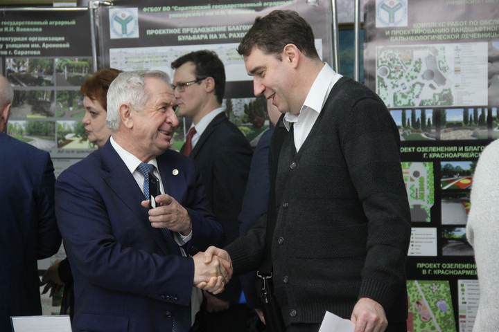 Председатель Саратовской городской Думы Виктор Малетин и депутат Александр Анидалов