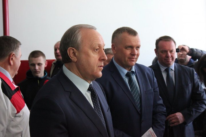 губернатор Валерий Радаев и глава Новобурасского района Михаил Светлов