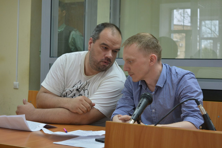 адвокат Максим Овчинников и координатор саратовского штаба Навального Михаил Мурыгин