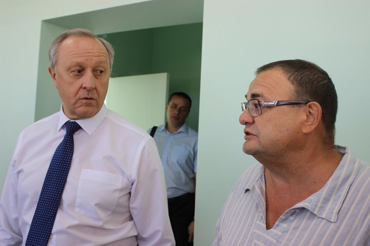 Валерий Радаев и директор фабрики Леонор Нугаев