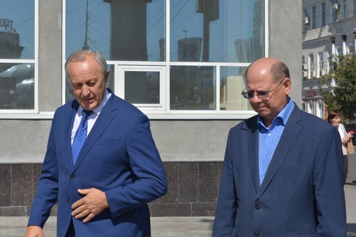 Губернатор Валерий Радаев и председатель Саратовской областной думы Иван Кузьмин