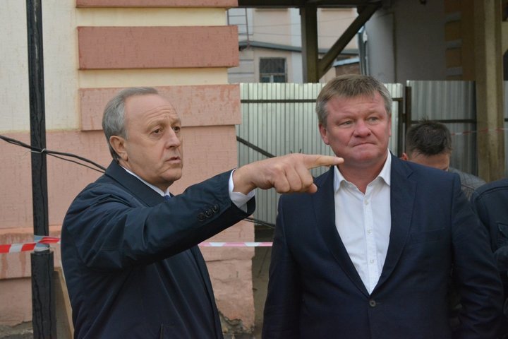 Губернатор Валерий Радаев и глава Саратова Михаил Исаев
