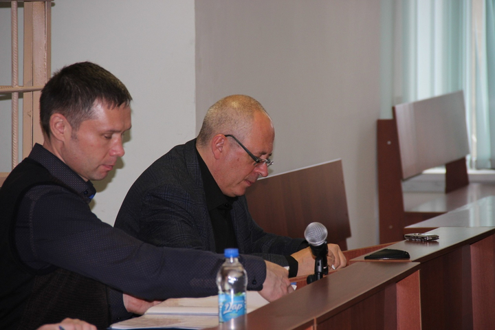 Адвокаты подсудимого Никитин и Зайцев (слева направо)