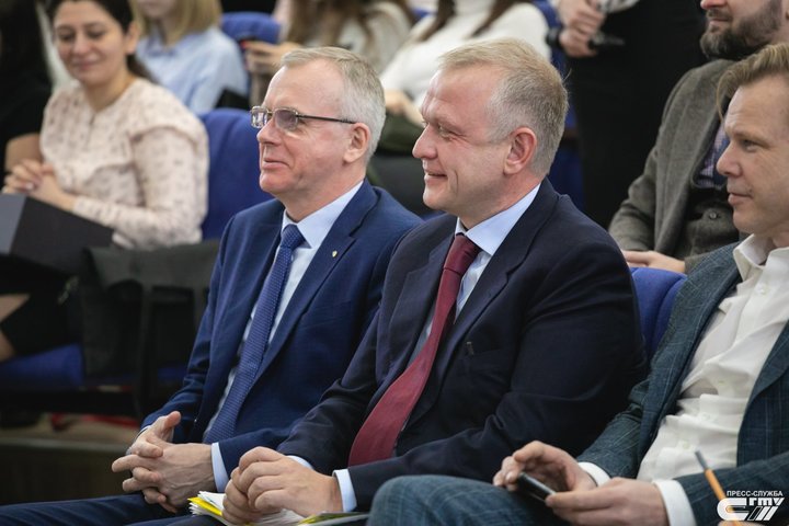 Ректор СГТУ Олег Афонин и Сергей Капков