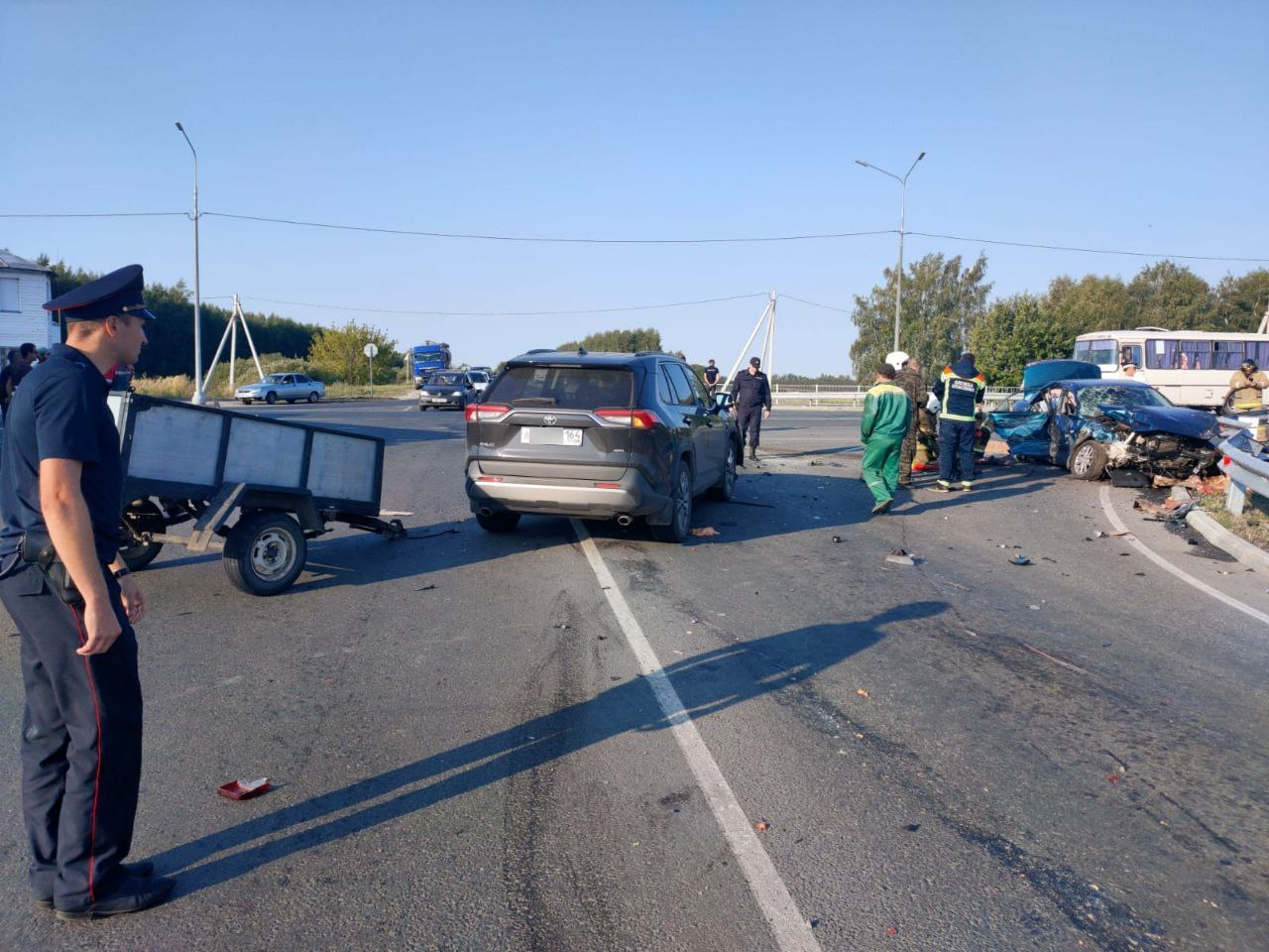 В тройном ДТП на пересечении двух федеральных трасс погиб пассажир  «шестёрки» — ИА «Версия-Саратов»