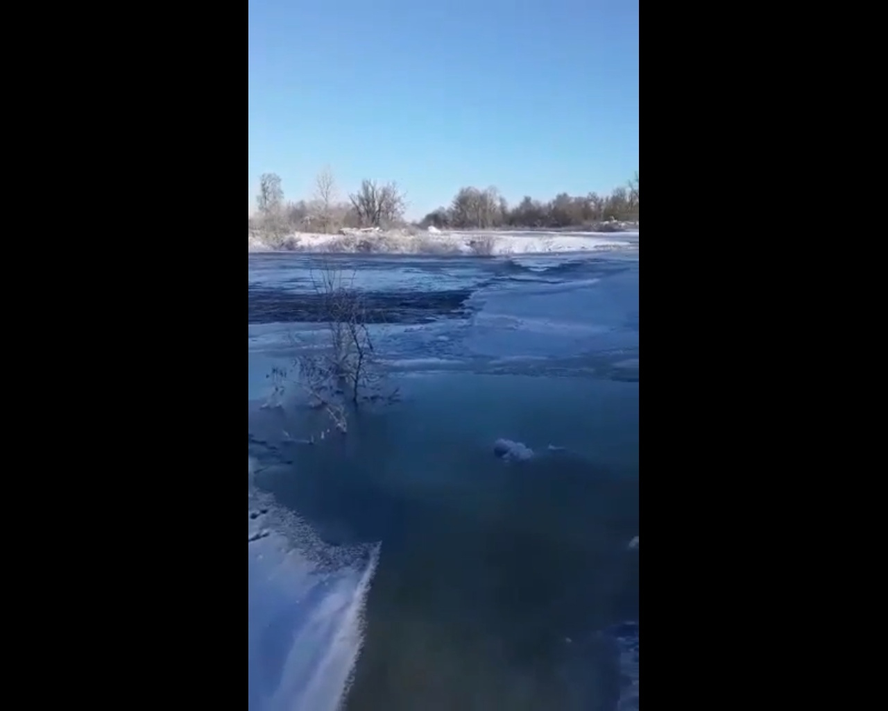 Весна началась»: в Балашове в аномальные морозы разлившийся Хопёр затопил  дома и мост — ИА «Версия-Саратов»