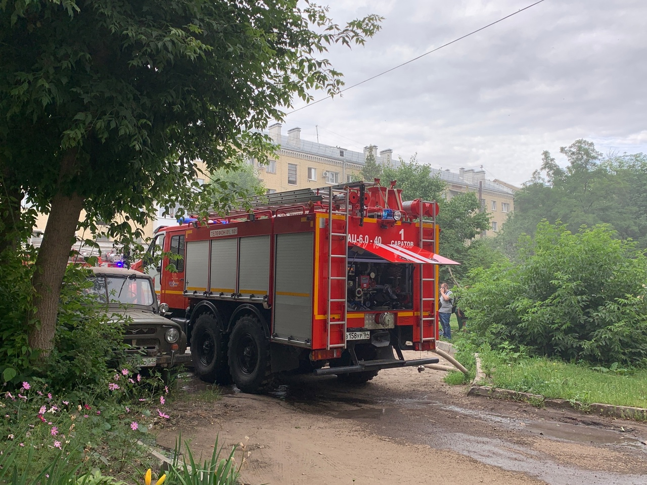 В центре Саратова горит пятиэтажка — ИА «Версия-Саратов»