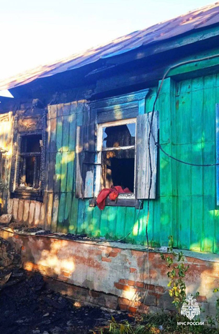 Пожар в Романовке / &copy; ГУ МЧС по Саратовской области