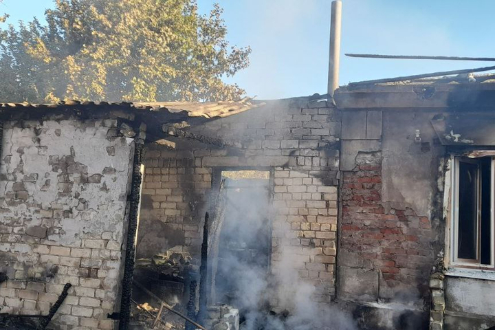 Пожар в Калининске / &copy; ГУ МЧС по Саратовской области