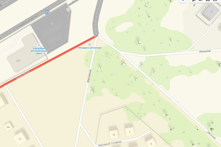 
контейнерная площадка / © 2gis.ru
