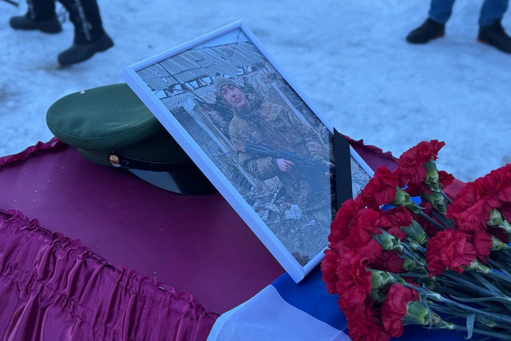 Похороны Германа Беккера / &copy; Telegram-канал администрации Краснокутского района