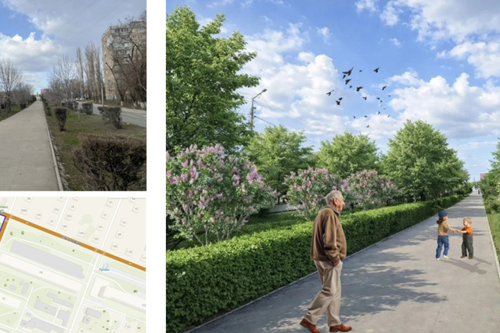 аллея по Радищева от Большой Горной до Соколовой)