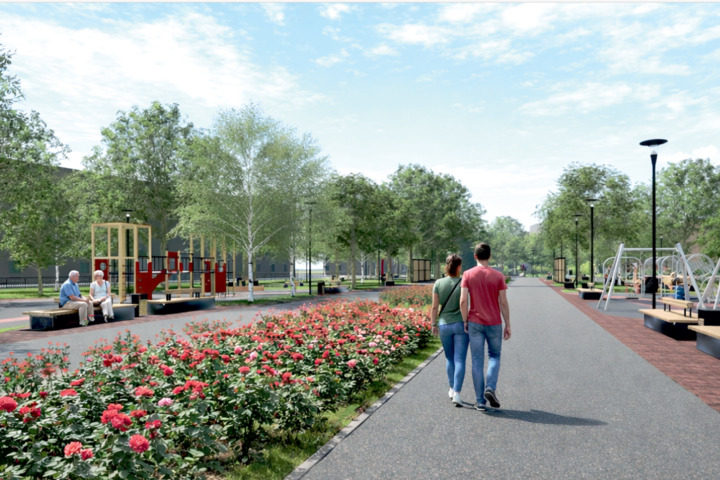 сквер Рубин (в районе дома № 12А по Высокой)