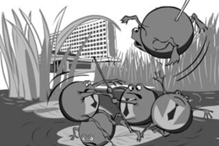 Надуваются и машут