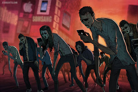 Убегая в смартфон