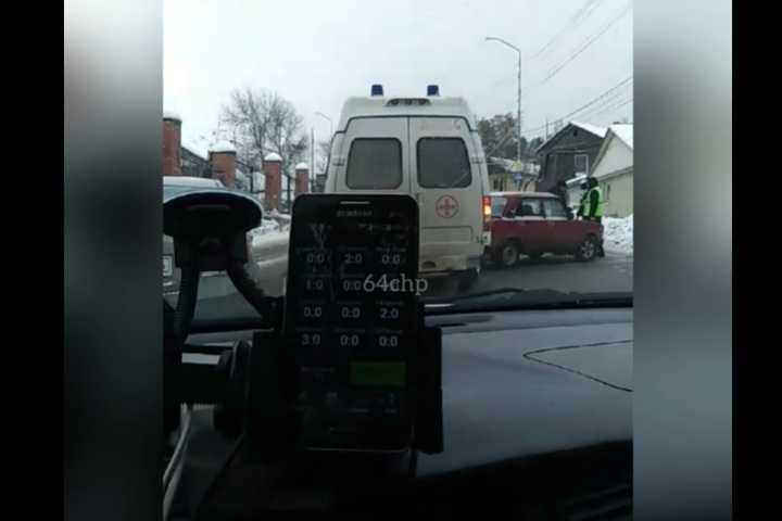 На Большой Горной автомобиль «скорой помощи» попал в ДТП