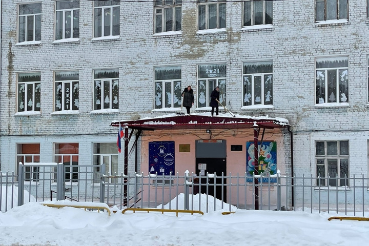 В Саратове учитель и директор чистили крышу школы от снега. Чиновнику объявлен выговор, депутат Госдумы Панков заявил о недостаточном финансировании