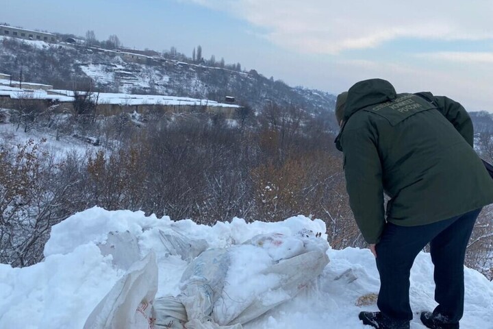 В Волжском районе в овраге нашли труп в мешке