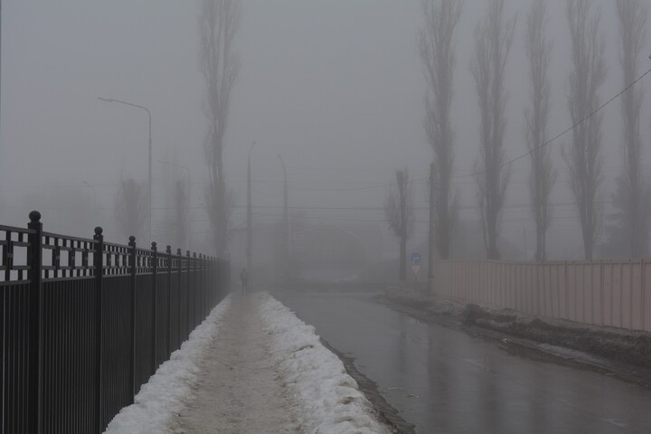 Туман и плохая видимость: водителей попросили снижать скорость до минимума, пешеходов — быть внимательными
