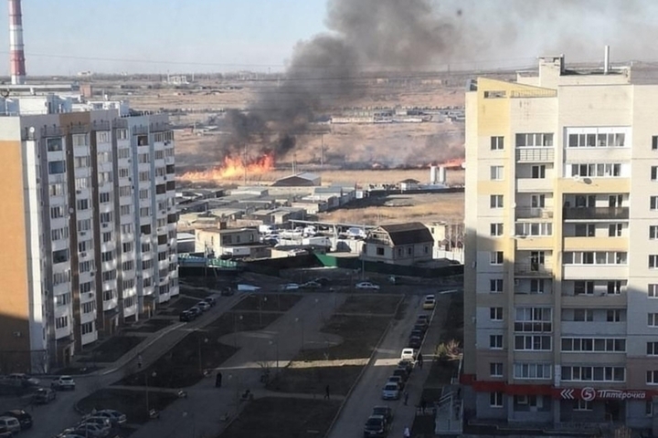 В Саратовской области за сутки произошло 35 случаев возгорания сухой травы: в МЧС предупреждают об угрозе перехода огня на жилые дома