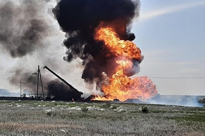 В Саратовской области загорелся газопровод: есть пострадавшие