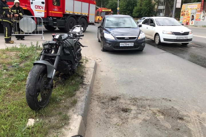 На Шехурдина в результате столкновения мотоцикла и «Ford Focus» пострадал 34-летний байкер