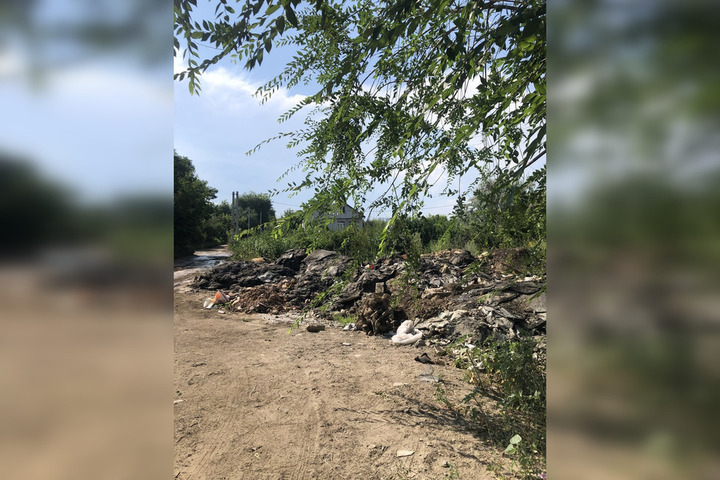 Въезд в саратовский поселок заваливают строительным мусором: проверяющие установили, что отходы привезли на грузовике, принадлежащем фирме депутата Комарова