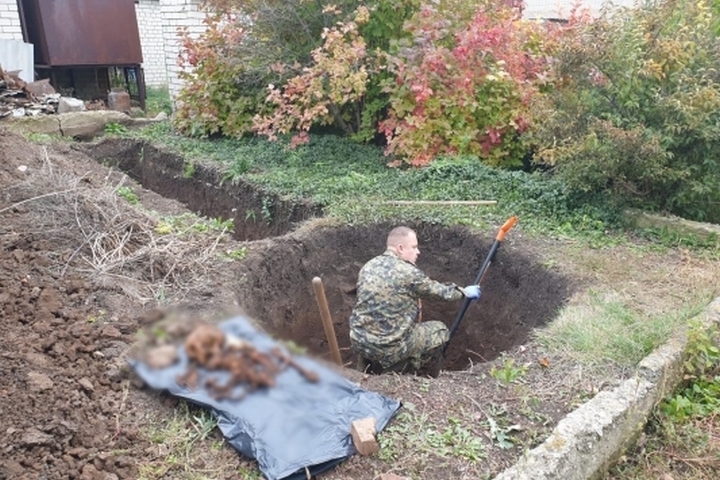 В Саратовском районе дачники рыли яму и нашли древний человеческий скелет