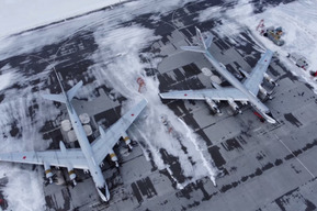 Полеты бомбардировщиков над Саратовской областью: видео из кабины пилота