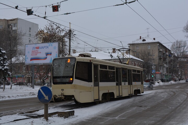 С утра в городе встали трамваи четырех маршрутов и троллейбусы № 2 и 2А