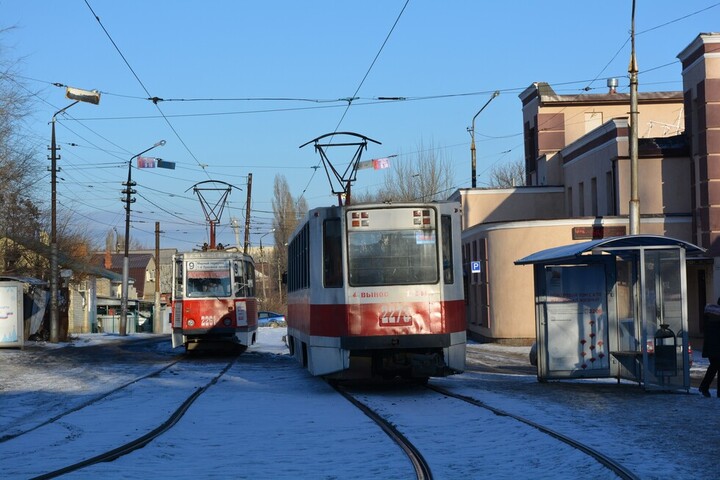 В Саратове второй раз за утро встали трамваи № 3, 9 и 11