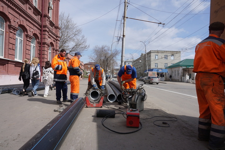 Коммунальщики заявили о начале масштабных работ на улице Чернышевского. Пока движение транспорта не перекрывают