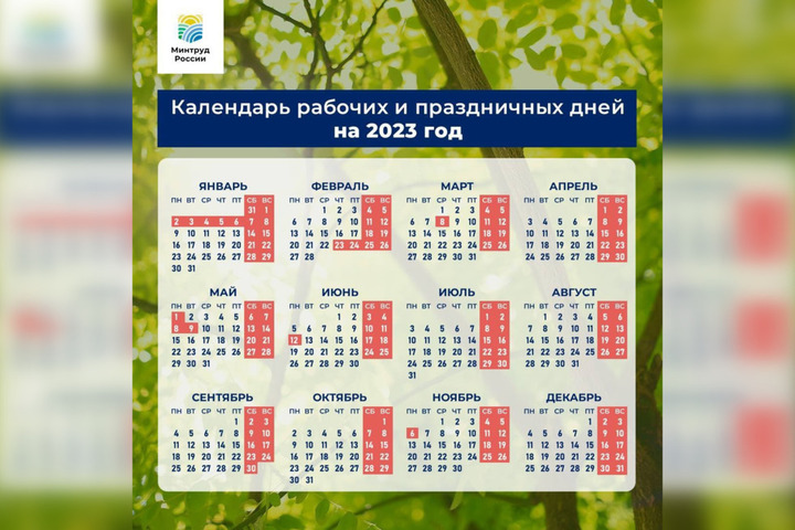 Минтруда обнародовал календарь праздничных дней на следующий год: как будем отдыхать