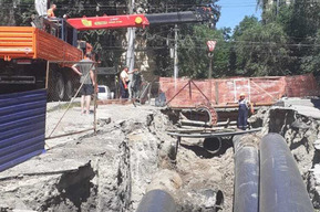 Коммунальщики отчитались о завершении строительства канализационного коллектора по улице Чернышевского