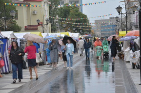 Пешеходная улица Саратова на несколько дней превратилась в центр палаточной торговли из-за фестиваля: мнение министра