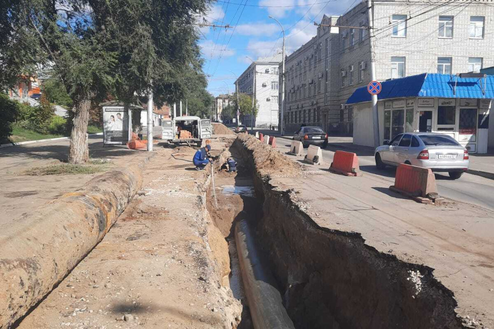КВС: завершаются работы по реконструкции водопровода на улице Чернышевского