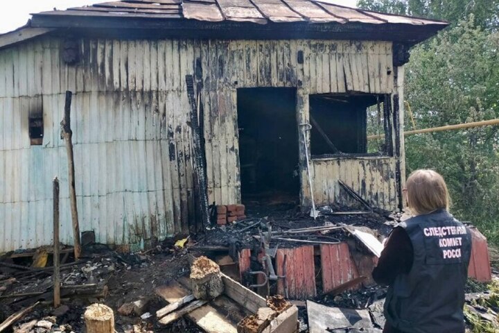 В Саратовской области на пожаре погибли два ребенка: возбуждено уголовное дело 