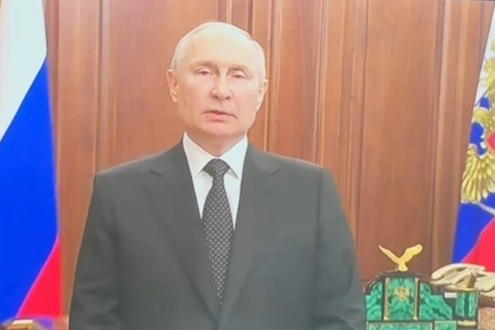 Путин обратился к нации в связи с ситуацией в Ростове-на-Дону