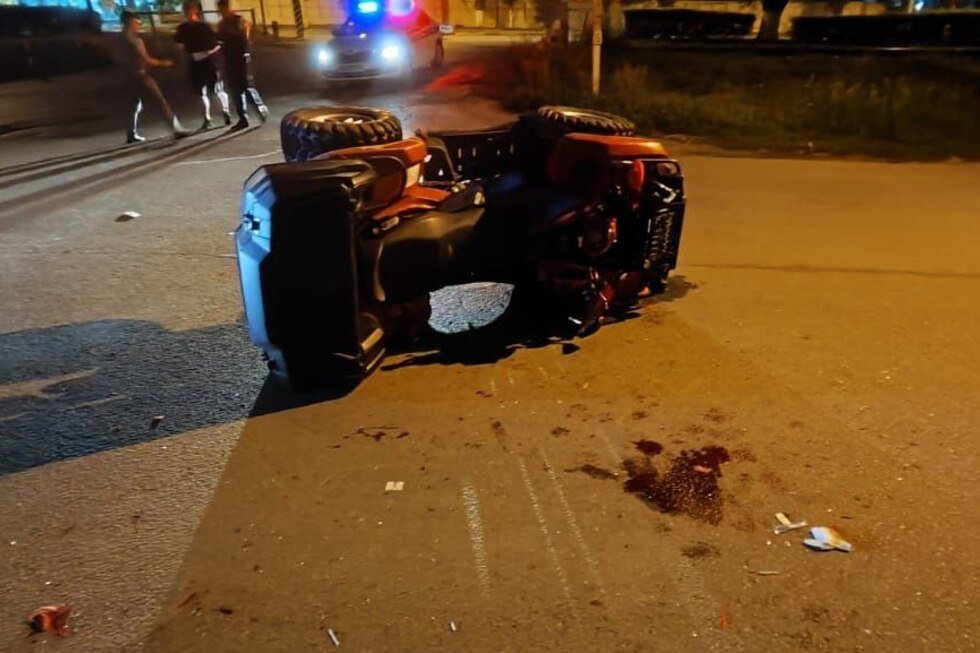 Ночное ДТП в Энгельсе: квадроцикл столкнулся с иномаркой, есть пострадавшие
