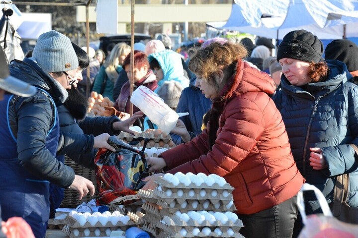 Власти обещают саратовцам завезти на ярмарку дешевые яйца