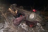 Рядом с Мокроусом девушка опрокинула «четырнадцатую» и попала в больницу