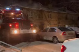 Жители горевшего дома в Ленинском районе остались без жилья в 20-градусный мороз