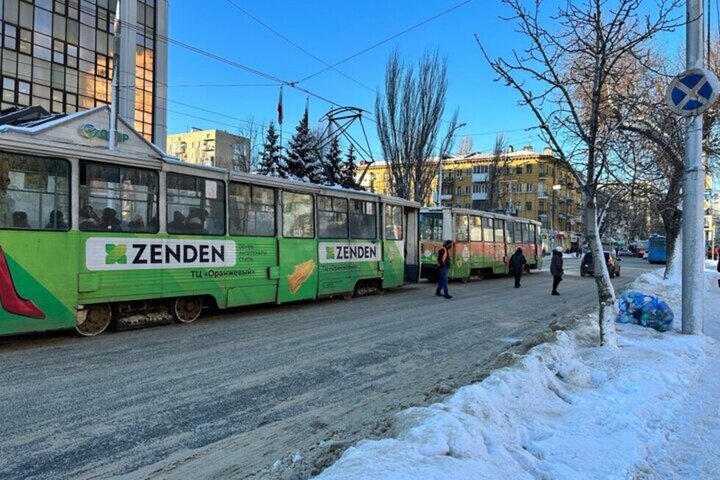 В Саратове на неопределённое время закрыли два популярных трамвайных маршрута 