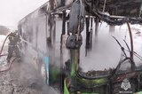 В Заводском районе загорелся автобус с пассажирами: водитель пытался потушить пожар самостоятельно