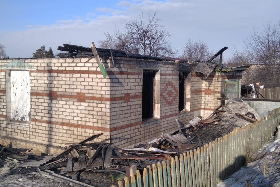 Огонь уничтожил частный дом в Аркадаке