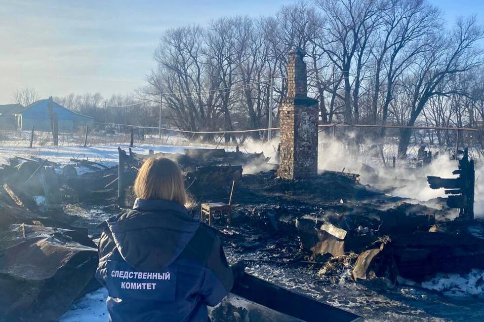 На пожаре в Екатериновском районе погибла женщина