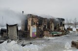В Балаковском районе загорелись строительный вагончик и трактор